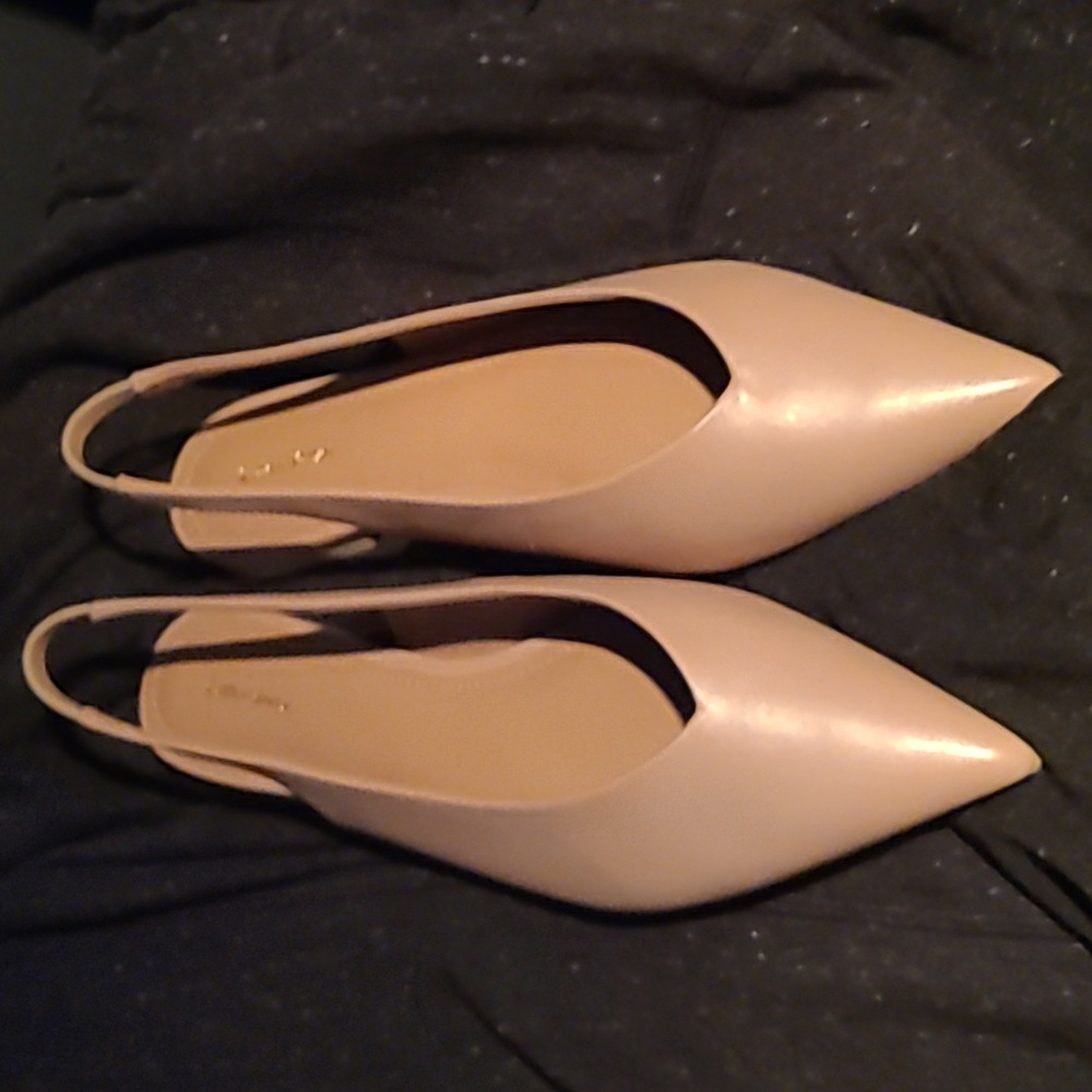New & Other Stories Nude Pointed Toe Flats